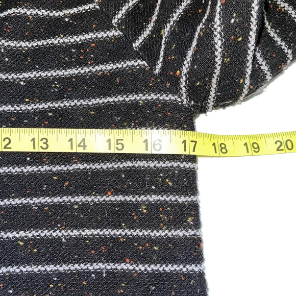 Banana Republic Factory Black & White Striped Tweed Boatneck Sweater Small Women - Picture 8 of 12
